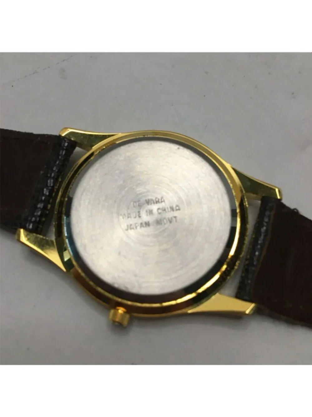 Mug Rootbeer Promotional Watch Gold Tone Leather Band